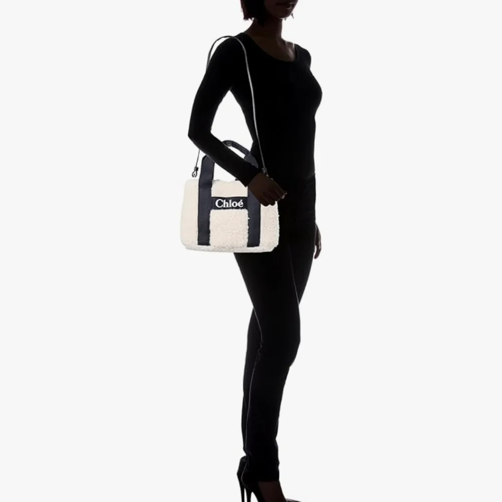 Chloe Teddy Cream and Naxy Fleece Handbag